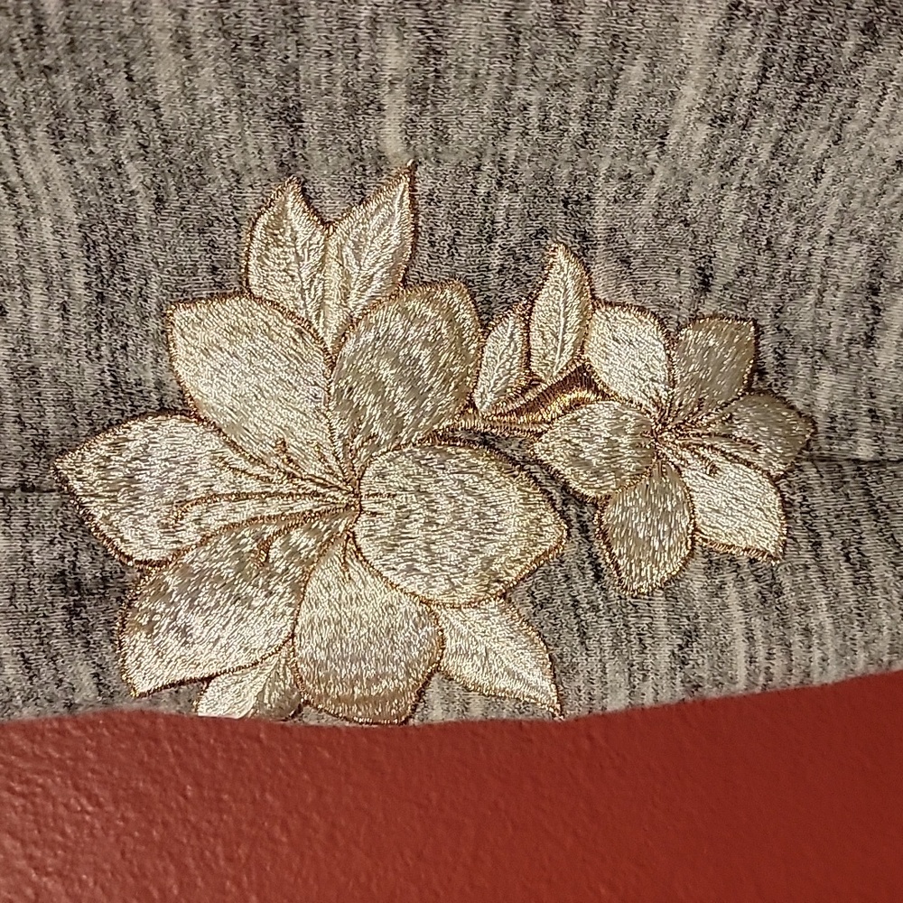 Small Sequin Satin Floral Embroidery Jogger pants PINK Victoria Secret - Picture 3 of 8
